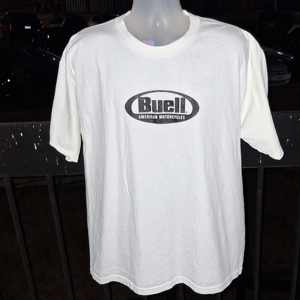 Vintage BUELL American Motorcycle Slay The Dragon T Shirt Size XL
